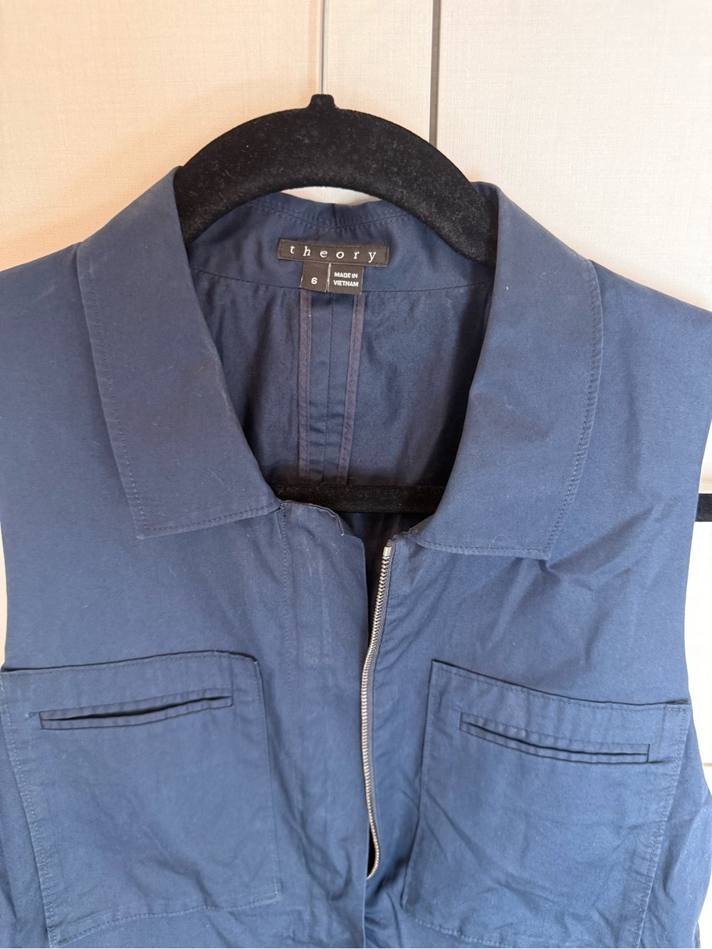 Theory Navy Lightweight Women's Shirt Jacket